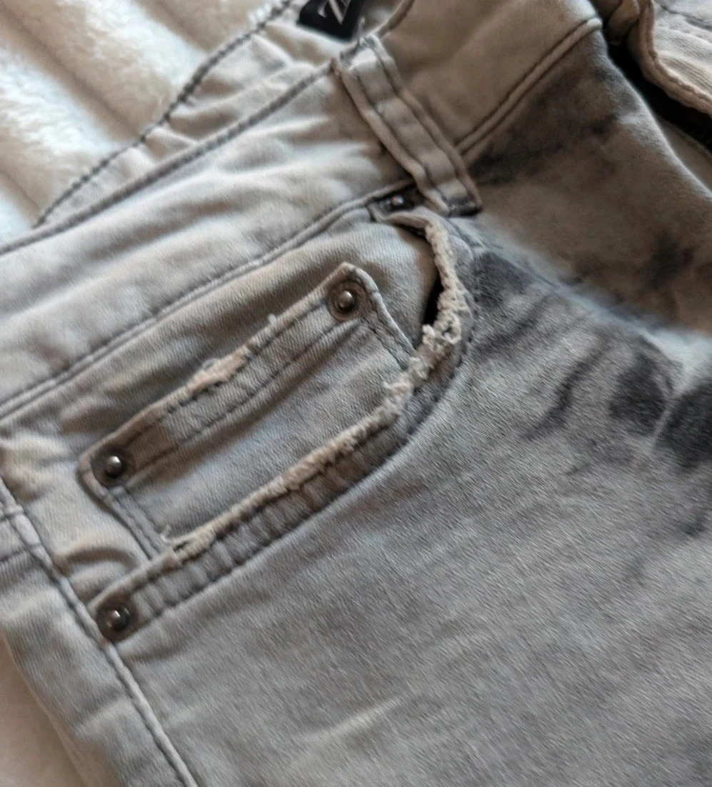 Magnífico Jeans skinny efeito tie-dye / desbotado Zara – photo 5